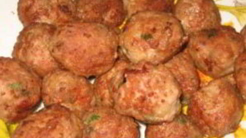 фрикадельки из ветчины