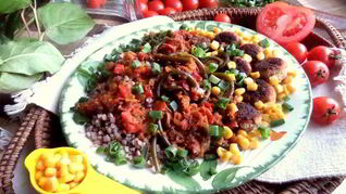 Фрикадельки с гречкой