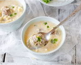 Фрикадельки с кукурузой