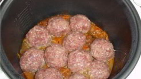 фрикадельки с рисом в мультиварке