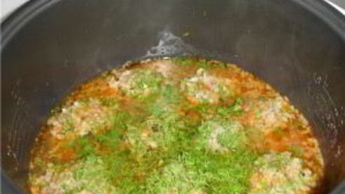 фрикадельки с рисом в мультиварке