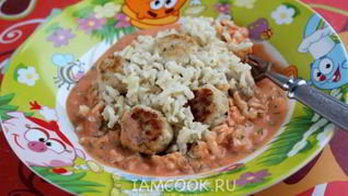 Фрикадельки с рисом