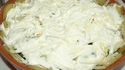 фрикадельки в картофельных сотах