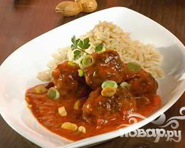 Фрикадельки в красном карри