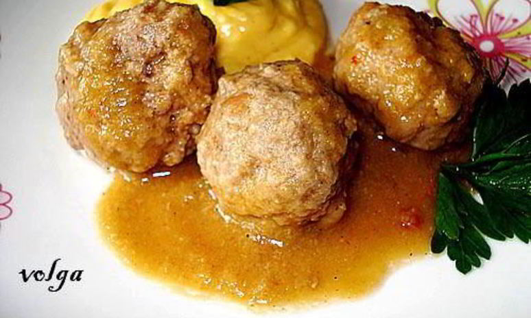 Рецепт фрикаделек в луковом соусе