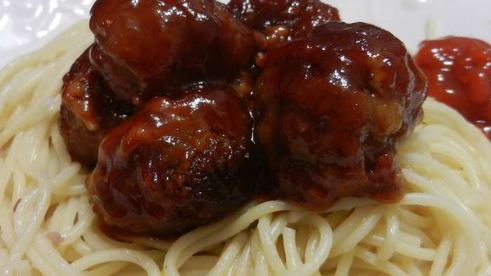 фрикадельки в медово-чесночном соусе