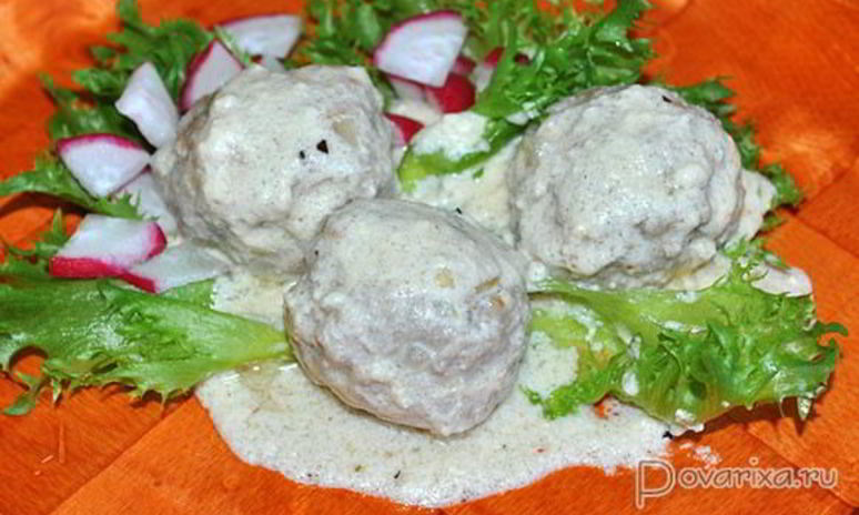 Рецепт фрикаделек в сливочно-сырном соусе