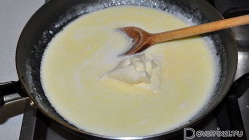 фрикадельки в сливочно-сырном соусе