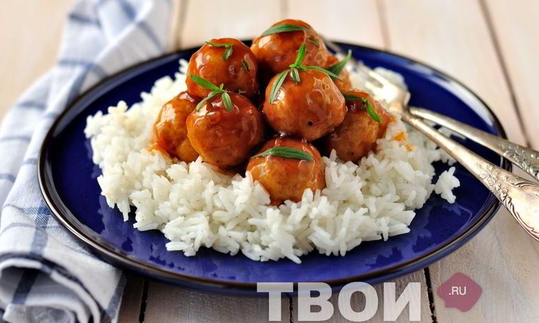 Рецепт куриные фрикадельки в глазури из сидра
