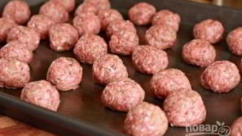 макароны с фрикадельками