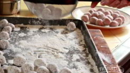 макароны с фрикадельками