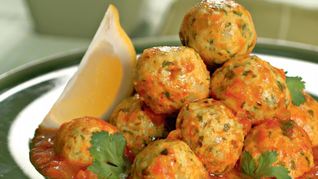 Рыбные фрикадельки в имбирном соусе