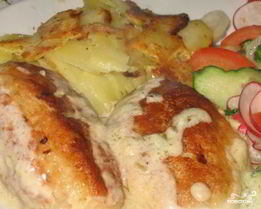 Рыбные фрикадельки в сметанном соусе