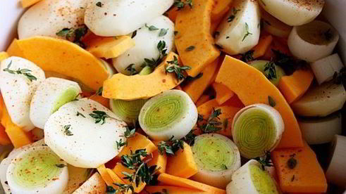 сливочная тыква с фрикадельками