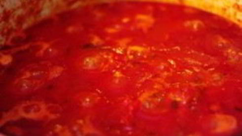 спагетти с фрикадельками