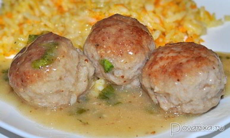 Рецепт свиных фрикаделек в горчично-медовом соусе