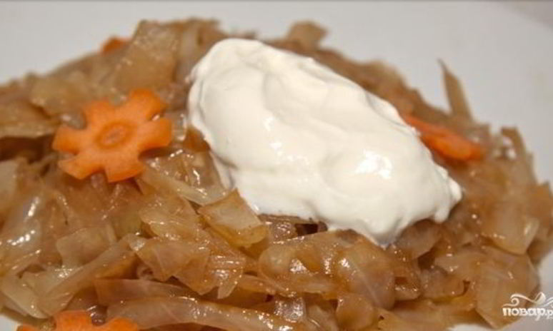 Рецепт гарнира из капусты