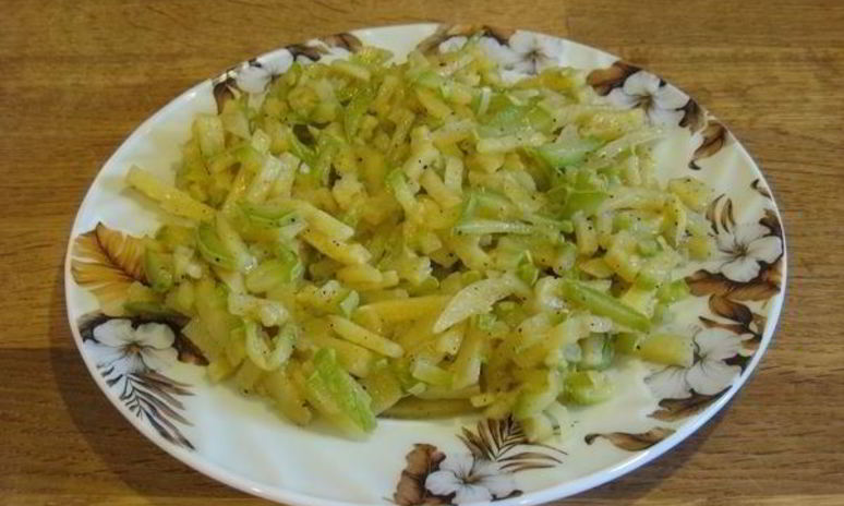 Рецепт гарнира к жареным кабачкам