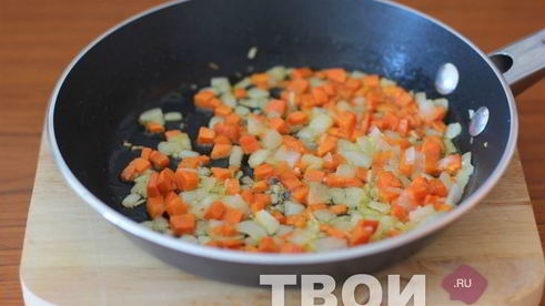 чечевица с креветками