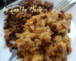 Чечевица с лисичками