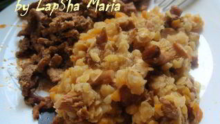 Чечевица с лисичками