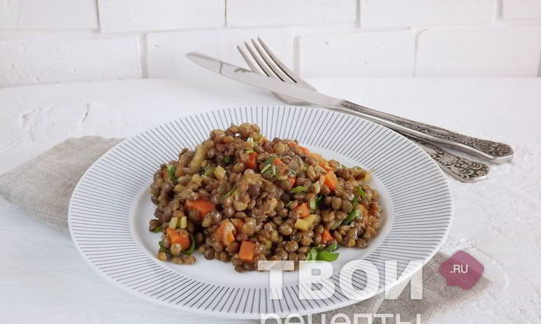 Рецепт чечевицы с овощами