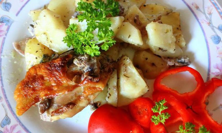 Рецепт картофеля курино-грибной