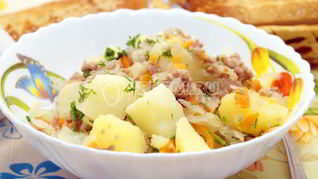 Картофель с фаршем