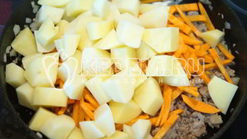 картофель с фаршем