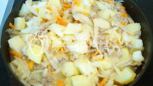 картофель с фаршем