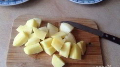 картофель с грибами в рукаве