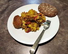 Картофель с кабачками в духовке