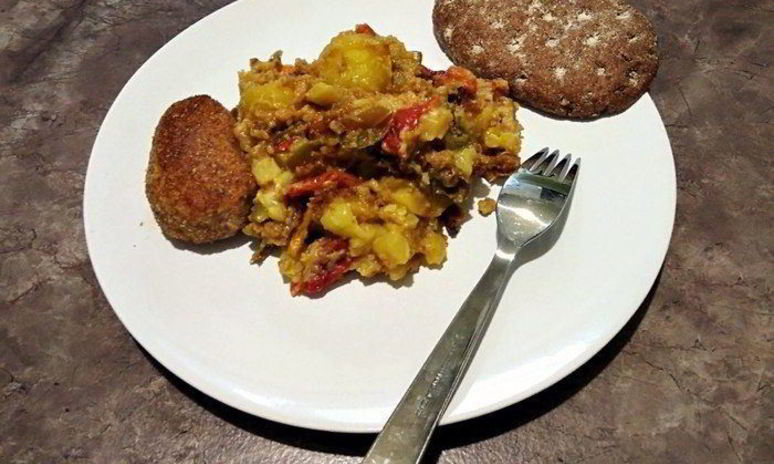 Рецепт картофеля с кабачками в духовке