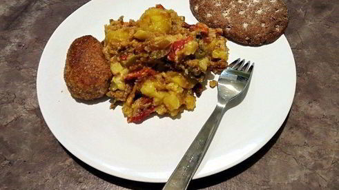 картофель с кабачками в духовке