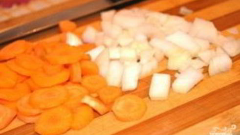 картофель с мясом и овощами