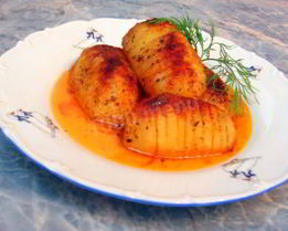 Картофель в апельсиновой глазури