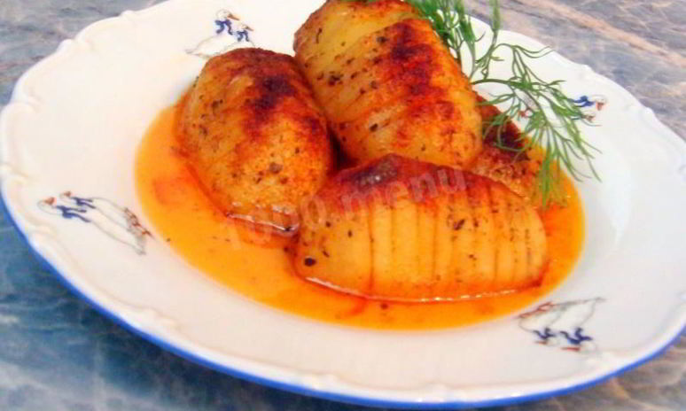 Рецепт картофеля в апельсиновой глазури