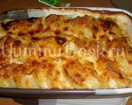 Картофель в духовке под соусом