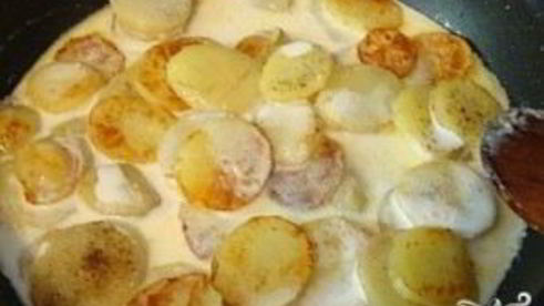 картофель в сливках