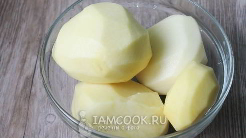 картошка с грибным фаршем в духовке