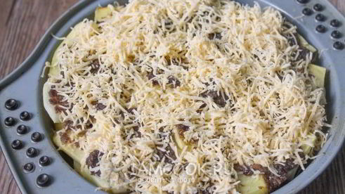 картошка с грибным фаршем в духовке