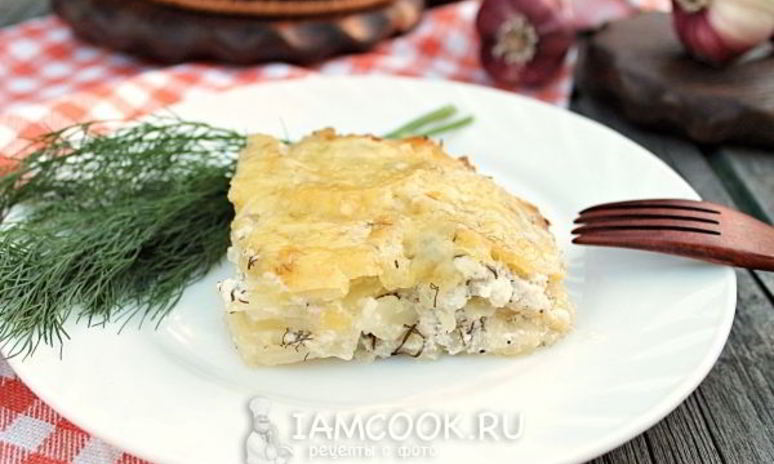 Рецепт картошки со сметаной и чесноком в духовке