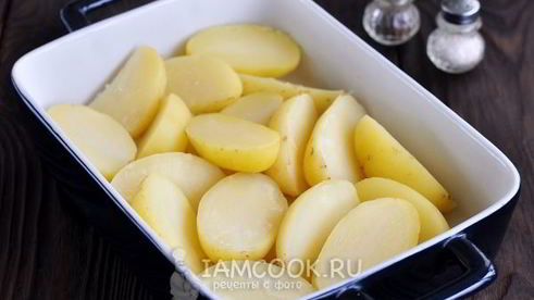картошка в сметане с сыром в духовке