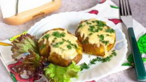 молодой картофель по-португальски в горчичной заправке