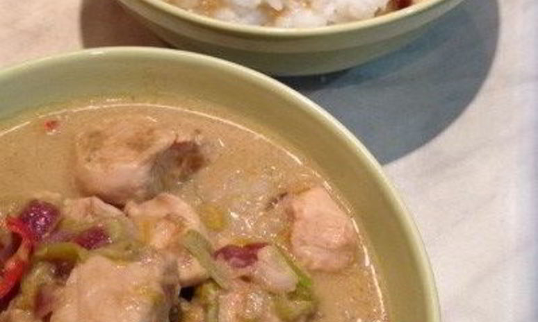 Рецепт риса и карри с курицей и кокосовым молоком