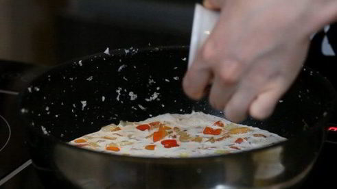 рис из цветной капусты с овощами