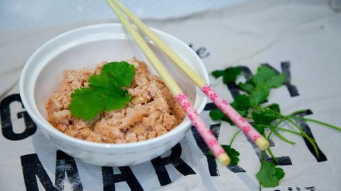 рис из цветной капусты с овощами