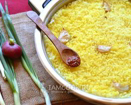 Рис на сковороде