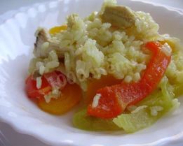 Рис с курицей и овощами