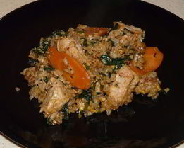 Рис с курицей в азиатском стиле